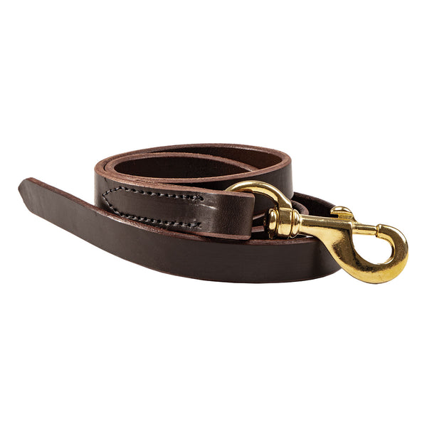 Quiet Creek Leather Lead with Brass Snap